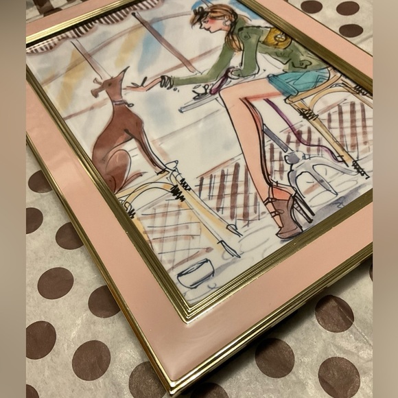 Henri Bendel Girl with Her Whippet Framed Print - Picture 3 of 6